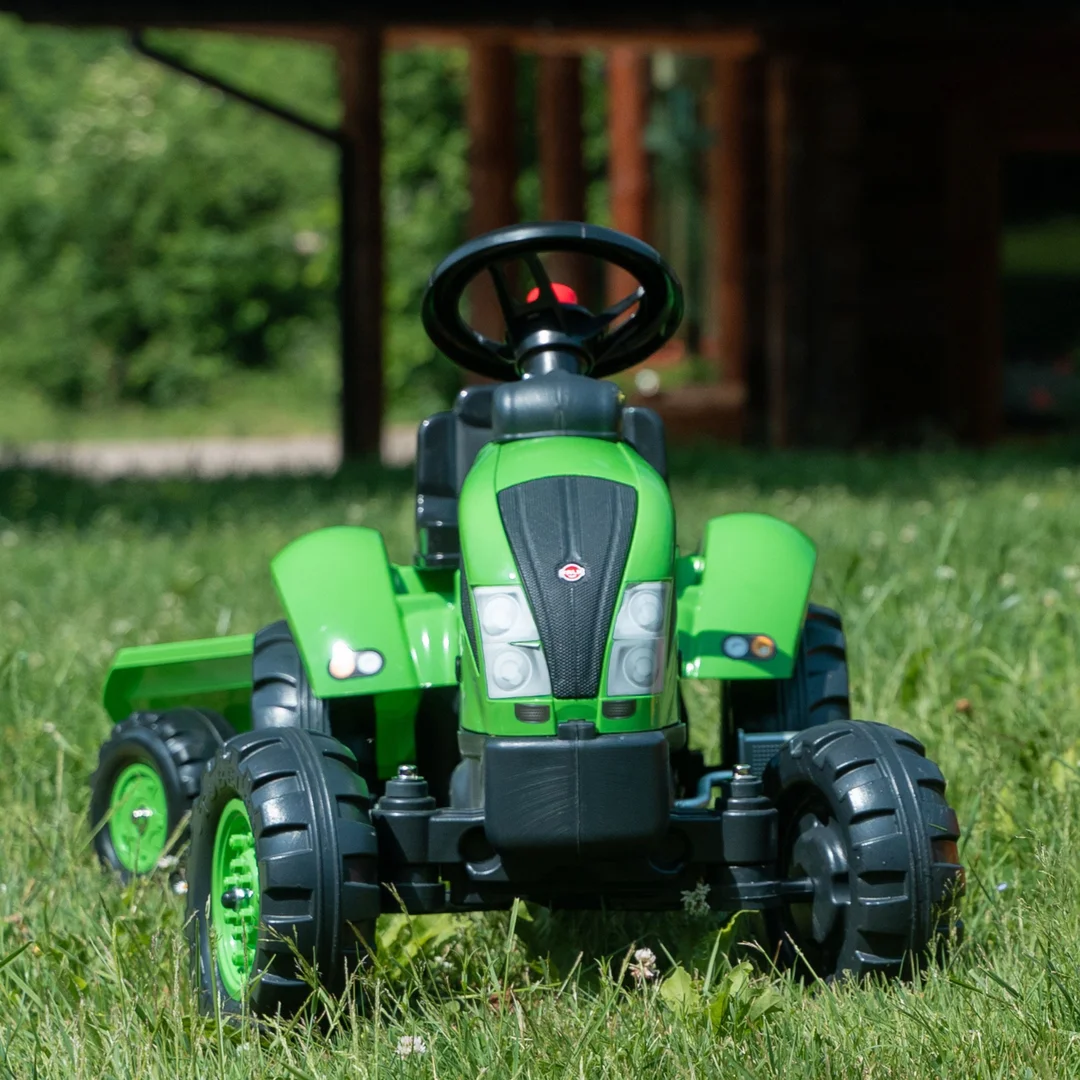FALK Country Farmer Traktorek na Pedały z Przyczepką