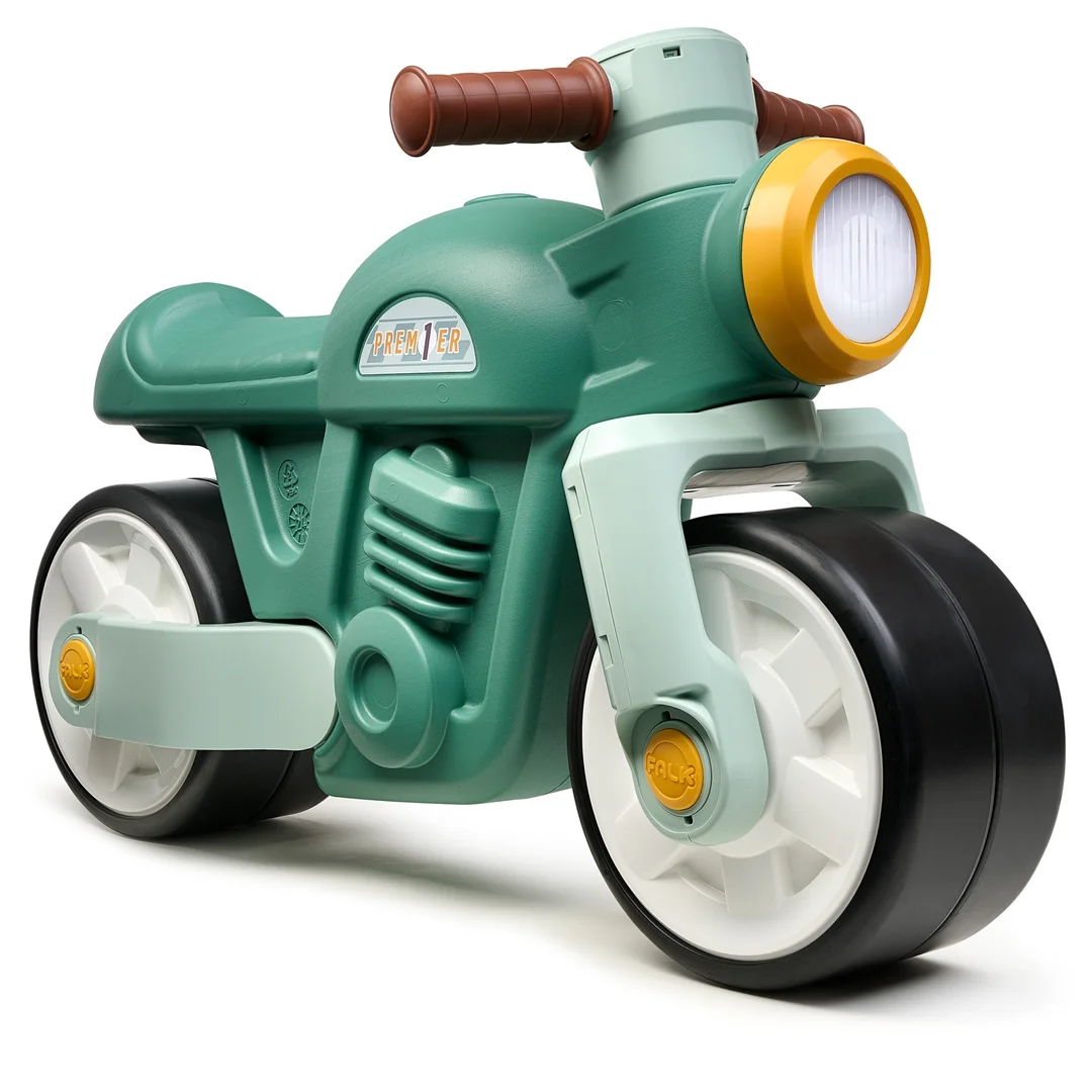 Falk Jeździk Motorek Biegowy Zielony Retro Odpychacz Ciche