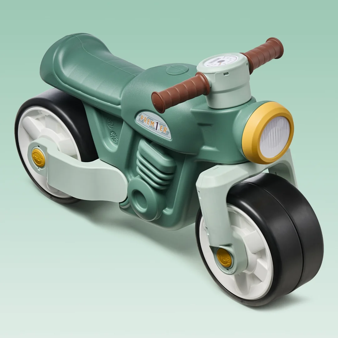 Falk Jeździk Motorek Biegowy Zielony Retro Odpychacz Ciche