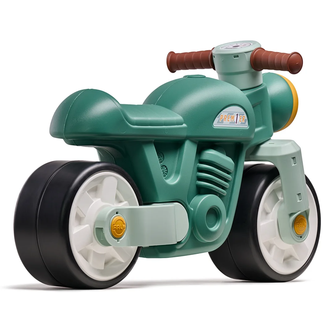 Falk Jeździk Motorek Biegowy Zielony Retro Odpychacz Ciche
