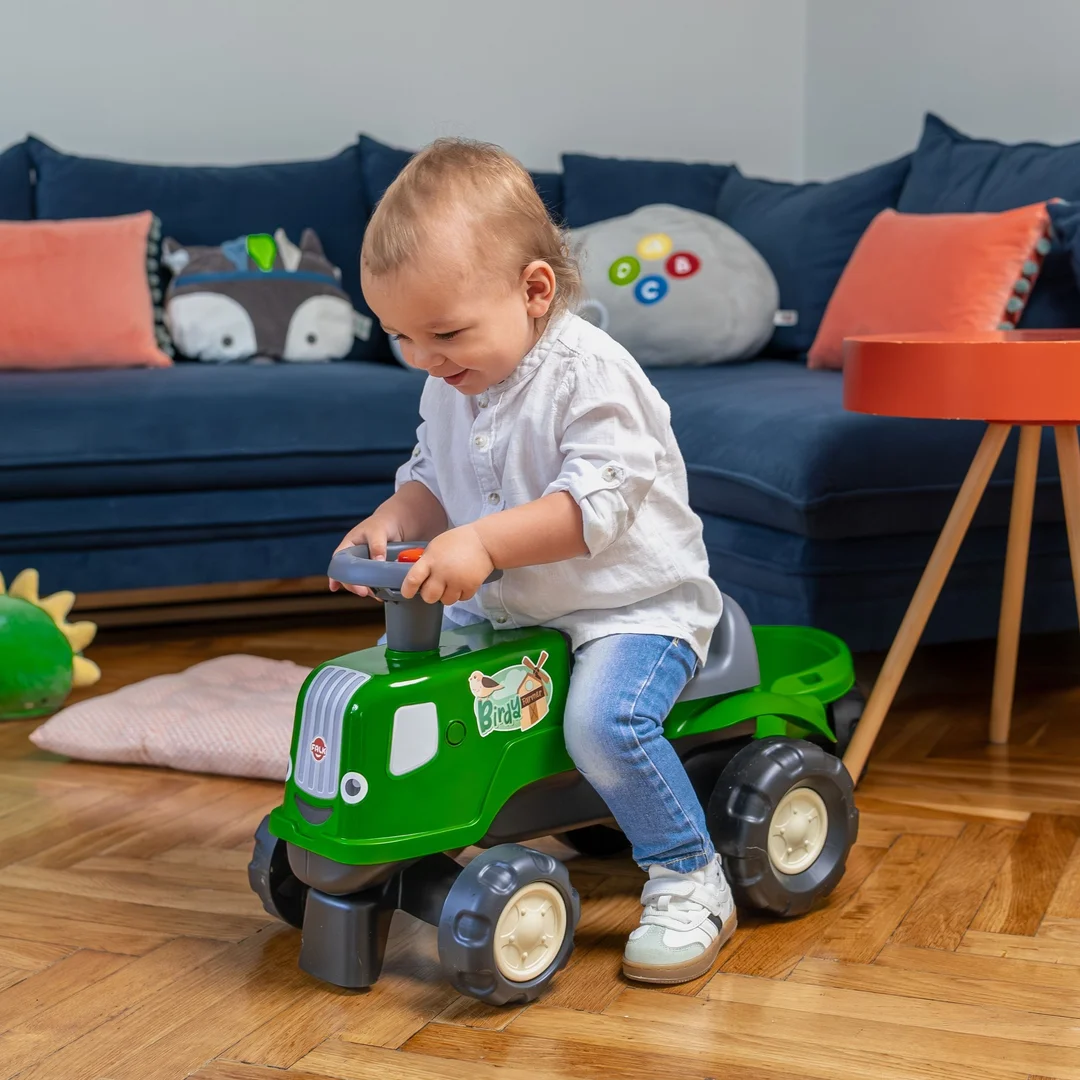 FALK Jeździk Traktor z Przyczepą Birdy Farm