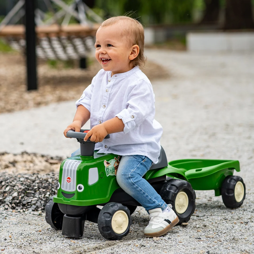 FALK Jeździk Traktor z Przyczepą Birdy Farm