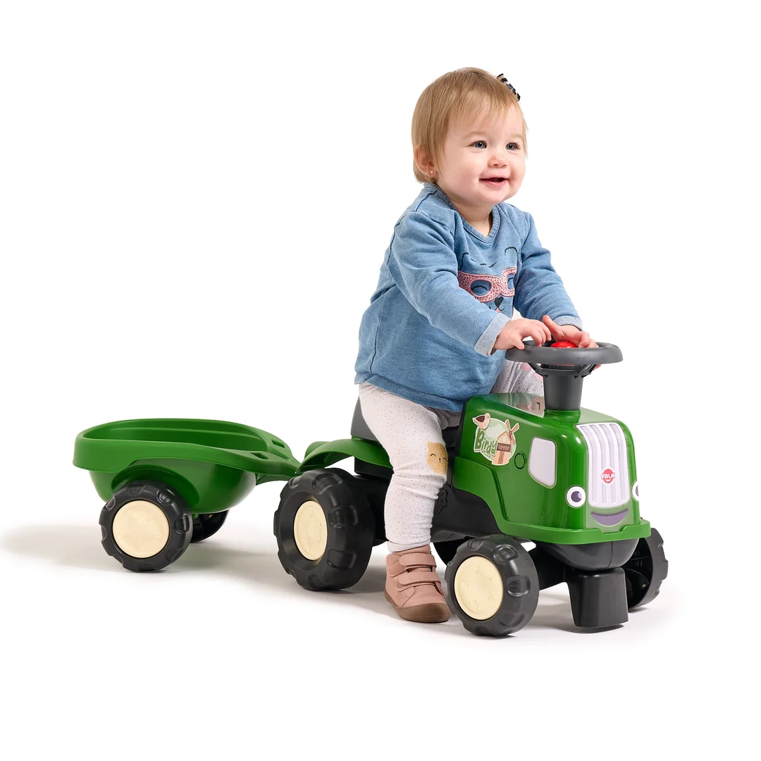 FALK Jeździk Traktor z Przyczepą Birdy Farm
