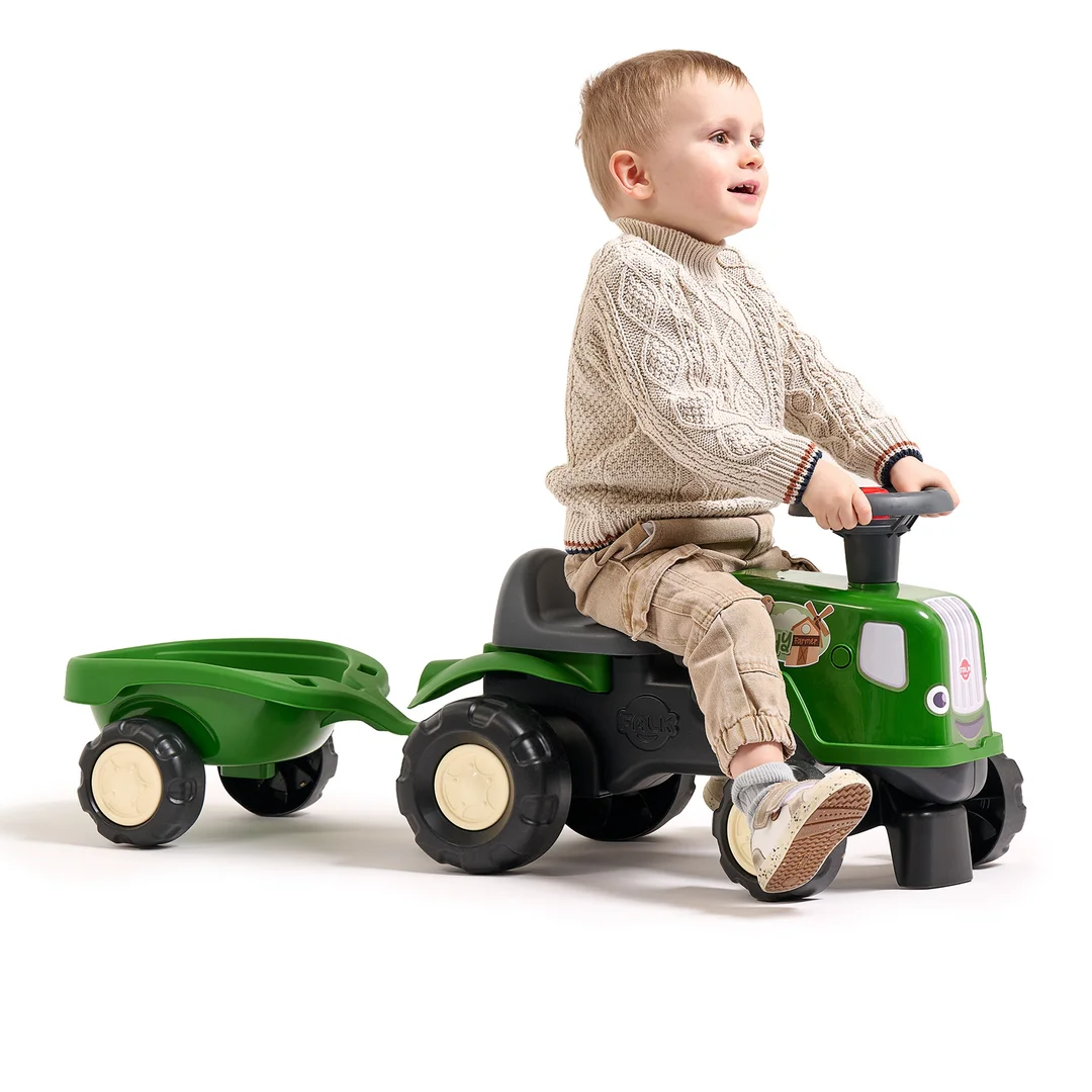 FALK Jeździk Traktor z Przyczepą Birdy Farm