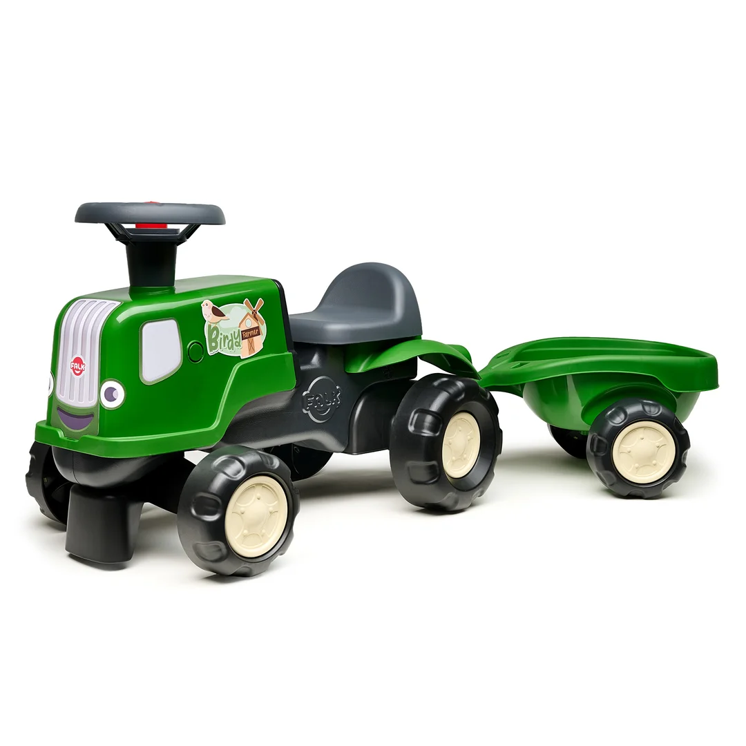 FALK Jeździk Traktor z Przyczepą Birdy Farm