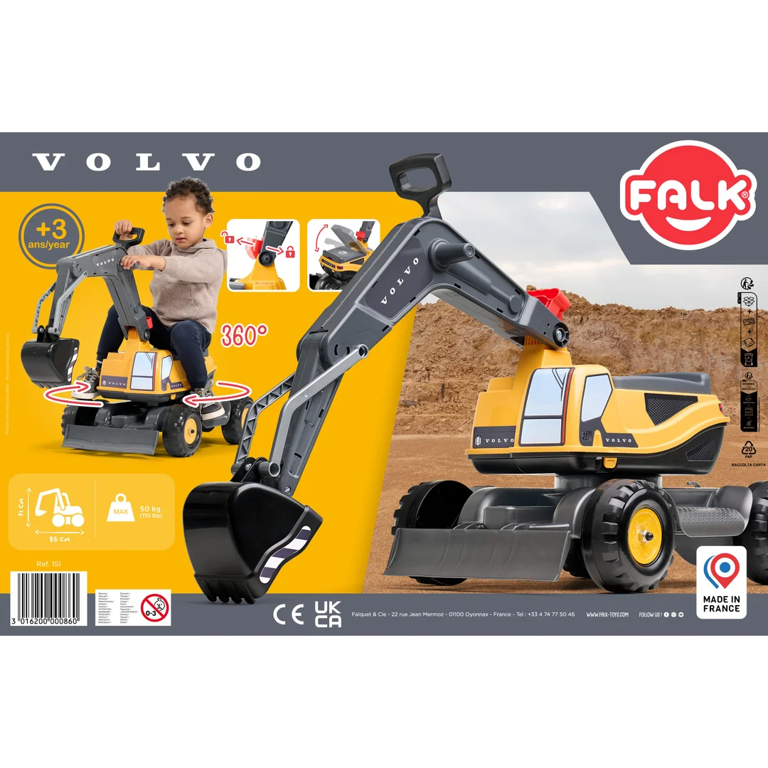 FALK Koparka Przegubowa Volvo Obrotowa Kabina Łopata Pług