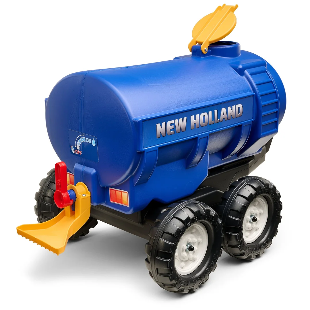 FALK Przyczepa Cysterna Beczkowóz z Kranem New Holland Niebieska