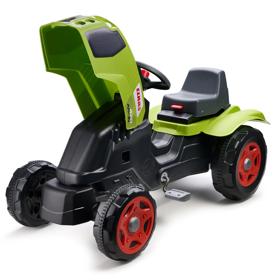 FALK Traktor na Pedały Claas z Przyczepą i Otwieraną Maską