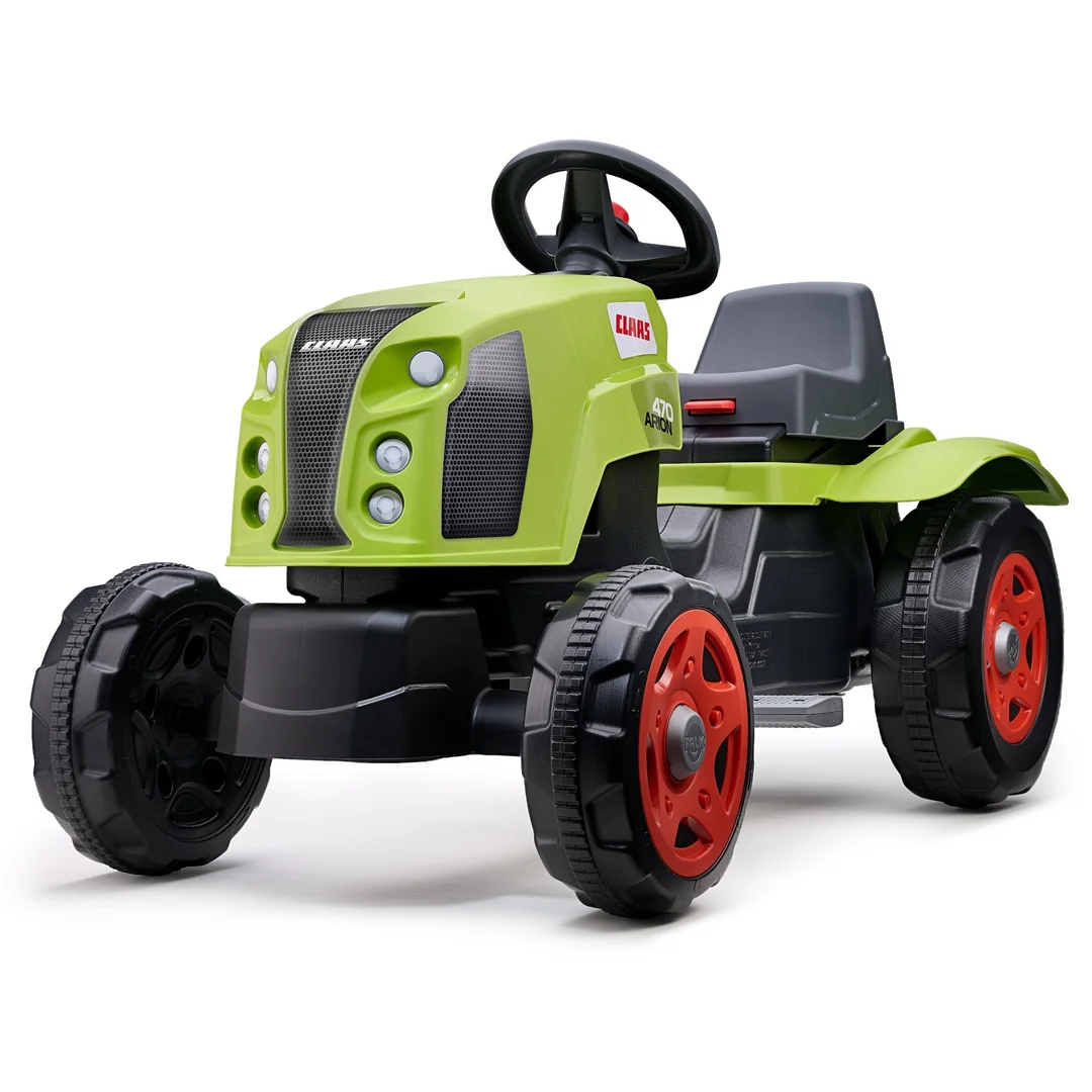 FALK Traktor na Pedały Claas z Przyczepą i Otwieraną Maską