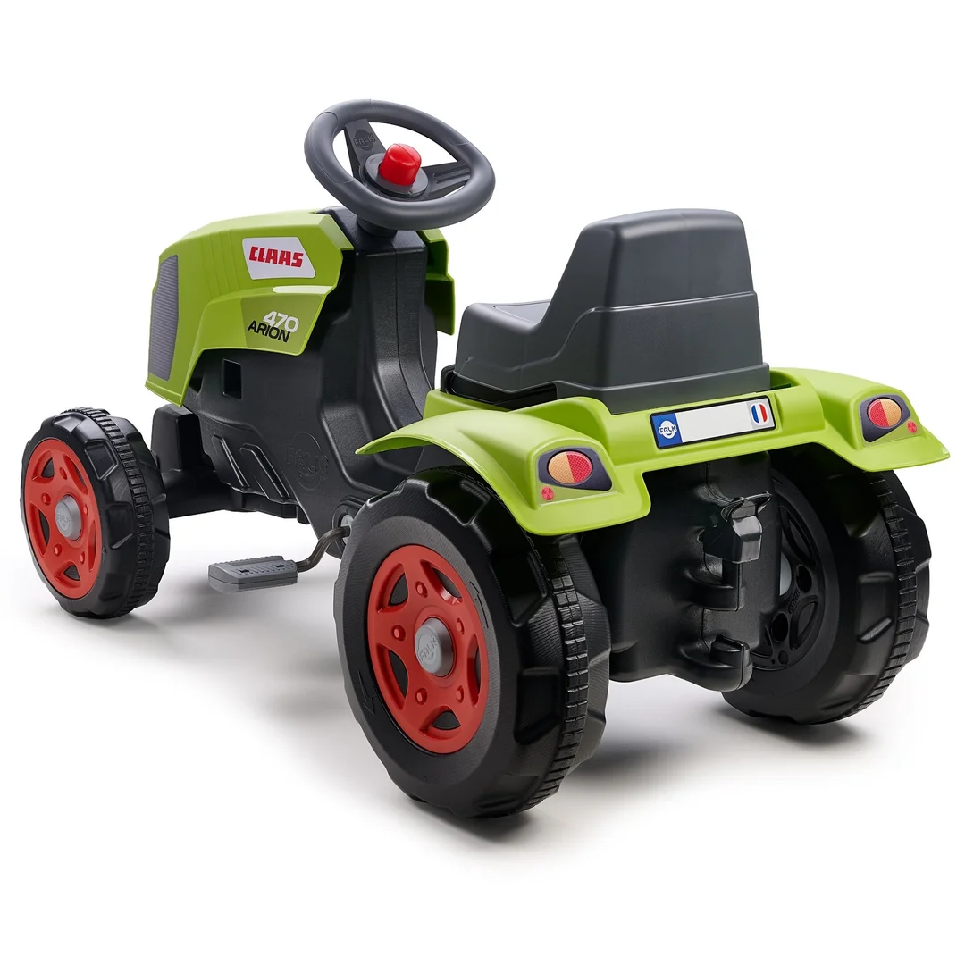 FALK Traktor na Pedały Claas z Przyczepą i Otwieraną Maską