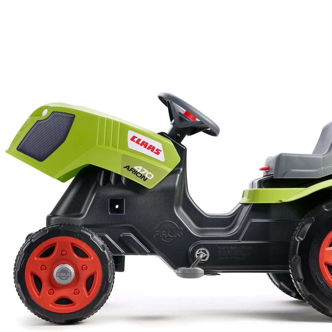 FALK Traktor na Pedały Claas z Przyczepą i Otwieraną Maską