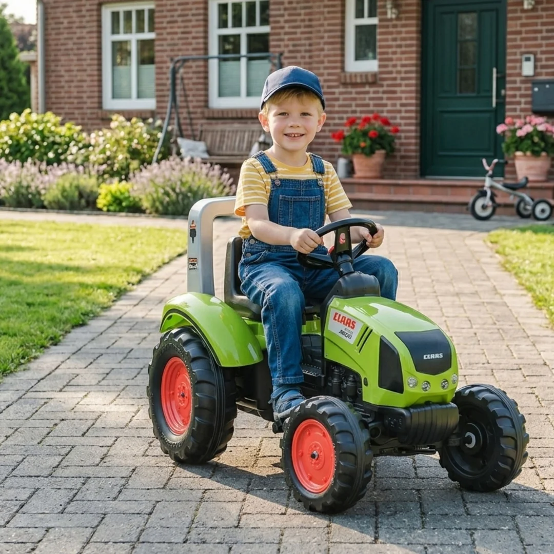 Falk Traktor na Pedały Claas z Przyczepą Duży Ciągnik