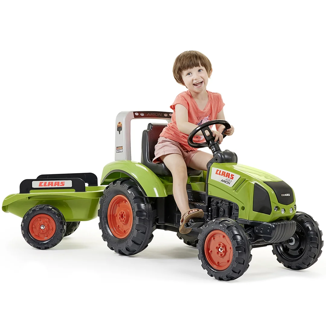 Falk Traktor na Pedały Claas z Przyczepą Duży Ciągnik