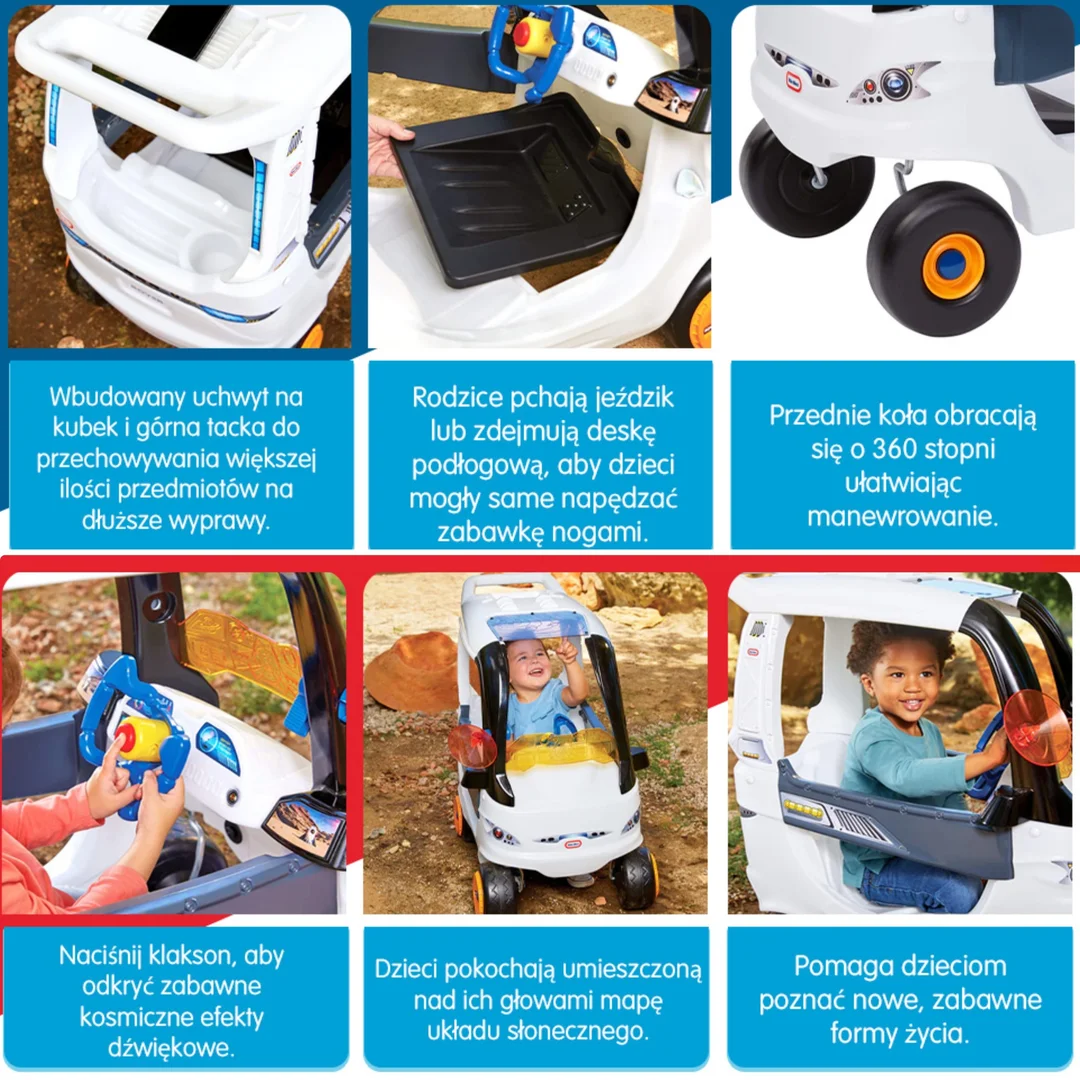 LITTLE TIKES Jeździk Cozy Coupe Łazik Kosmiczny