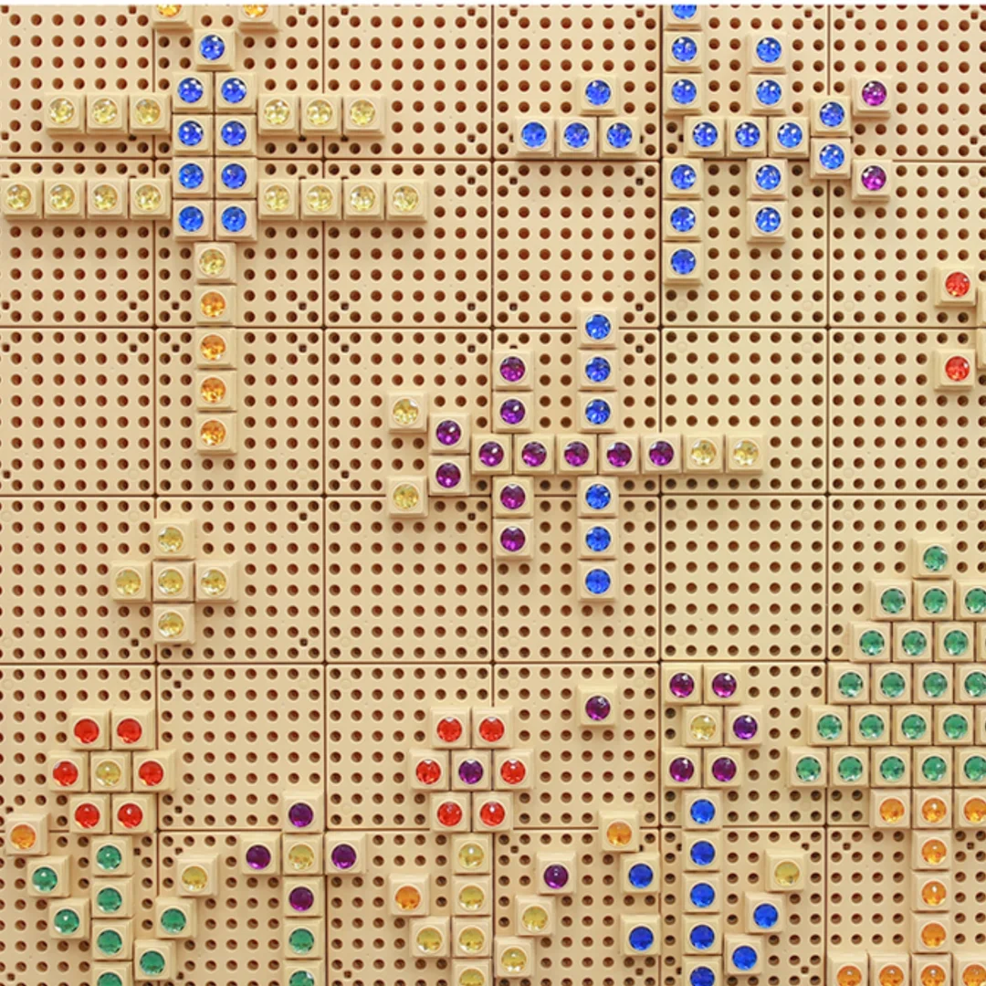 MASTERKIDZ Akrylowe Kolorowe Diamenciki Do Tablicy Naukowej Sztuki