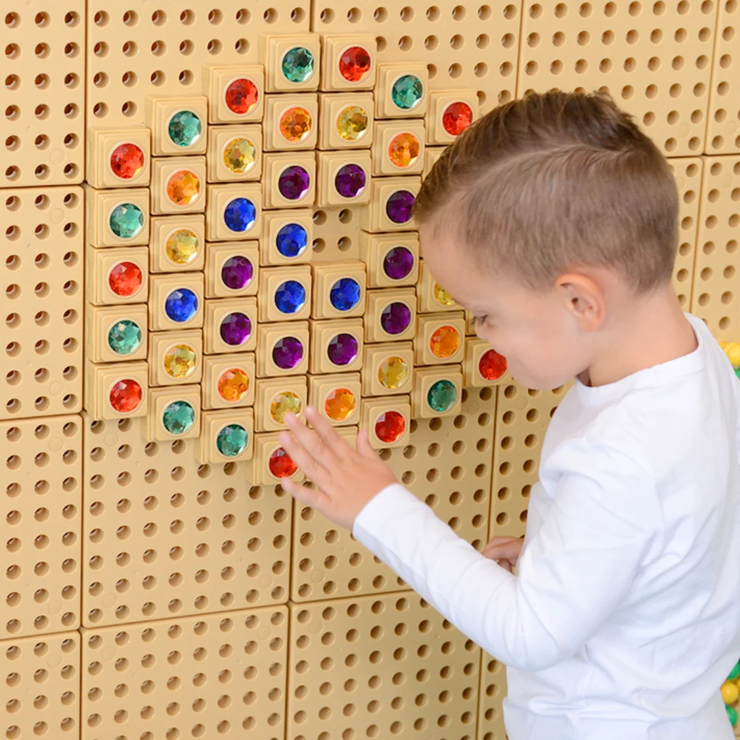 MASTERKIDZ Akrylowe Kolorowe Diamenciki Do Tablicy Naukowej Sztuki