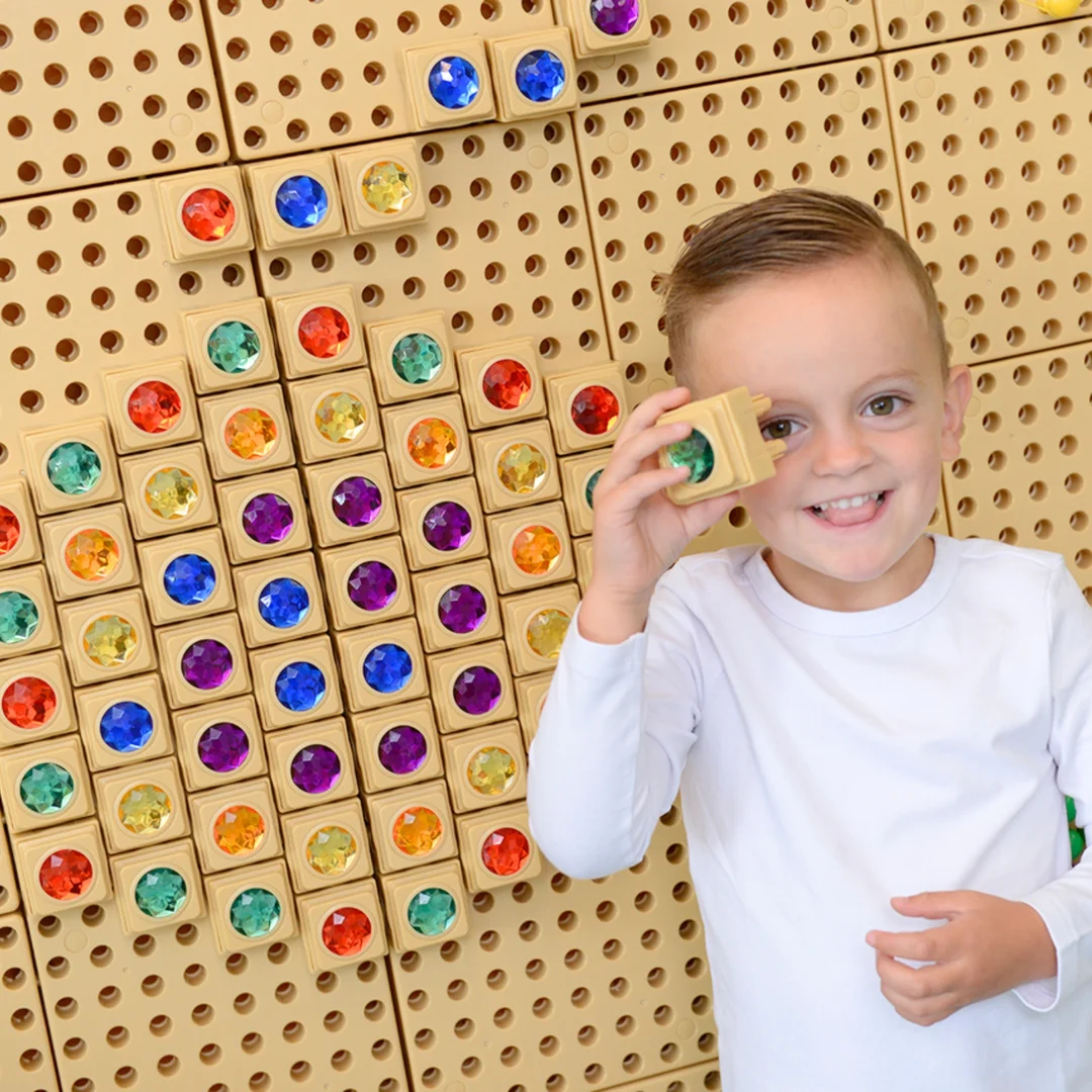 MASTERKIDZ Akrylowe Kolorowe Diamenciki Do Tablicy Naukowej Sztuki