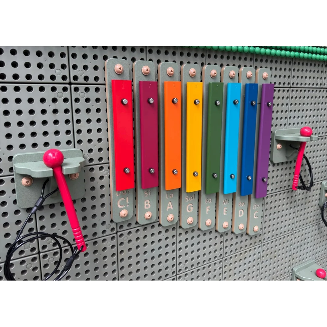 MASTERKIDZ Cymbałki Ścienne Ksylofon Instrument Muzyczny Akcesoria Do Tablicy STEM