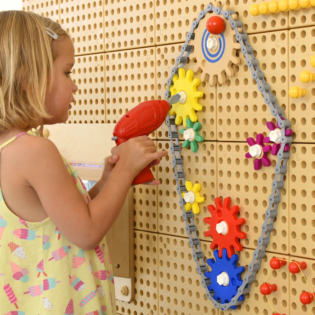 MASTERKIDZ Koła Zębate Zbuduj Własny Mechanizm Tablica Naukowo Kreatywna STEM