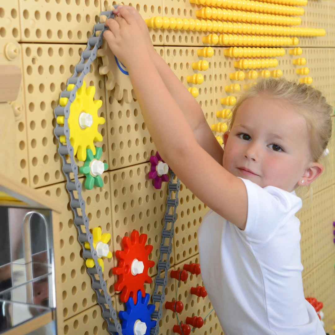 MASTERKIDZ Koła Zębate Zbuduj Własny Mechanizm Tablica Naukowo Kreatywna STEM