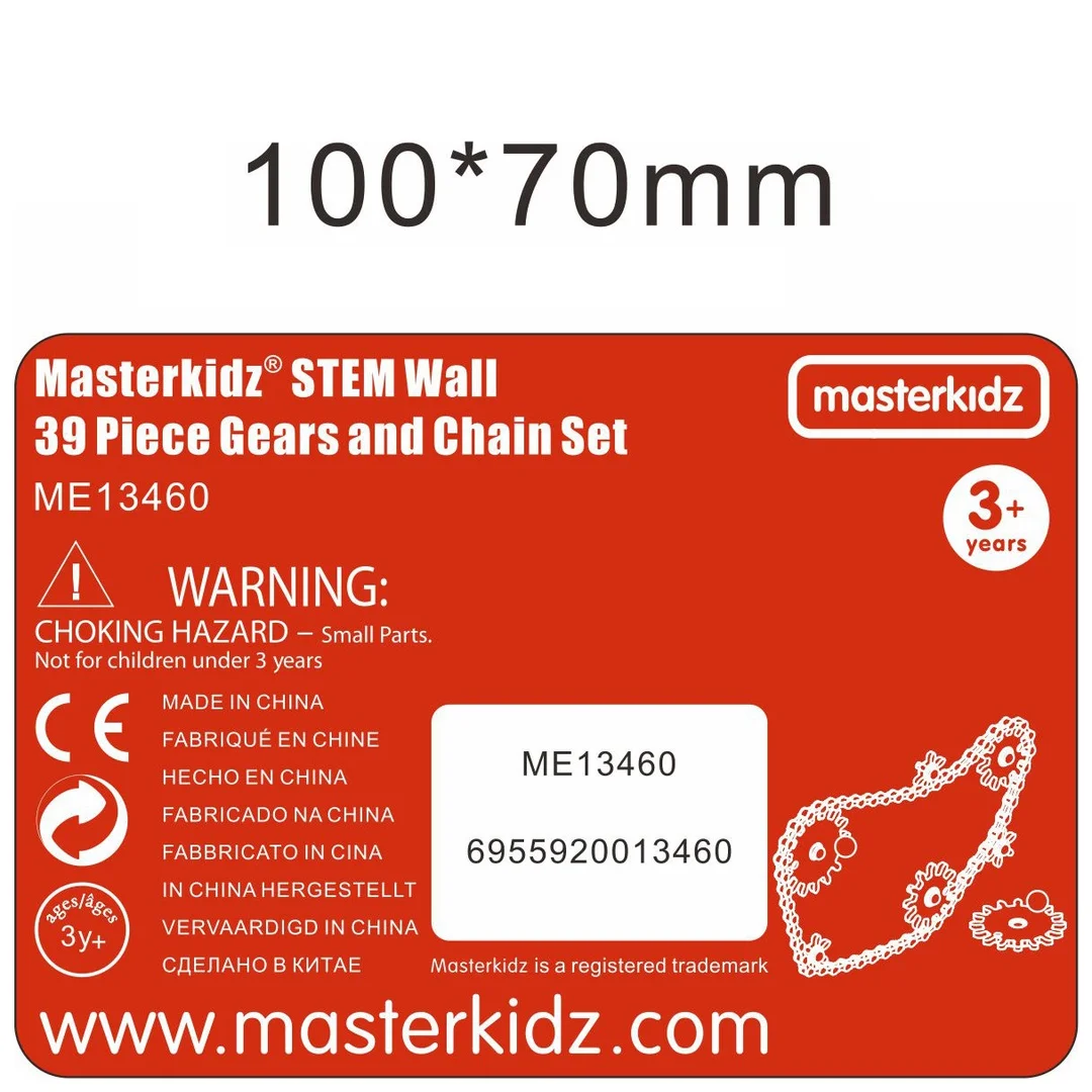 MASTERKIDZ Koła Zębate Zbuduj Własny Mechanizm Tablica Naukowo Kreatywna STEM