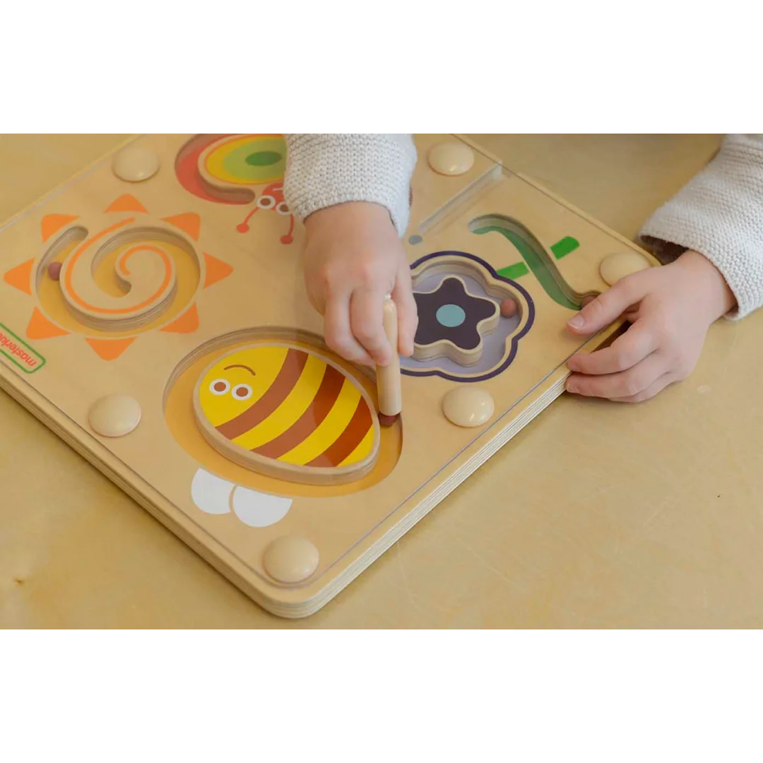 MASTERKIDZ Magnetyczny Labirynt Świat Owadów Tabliczka