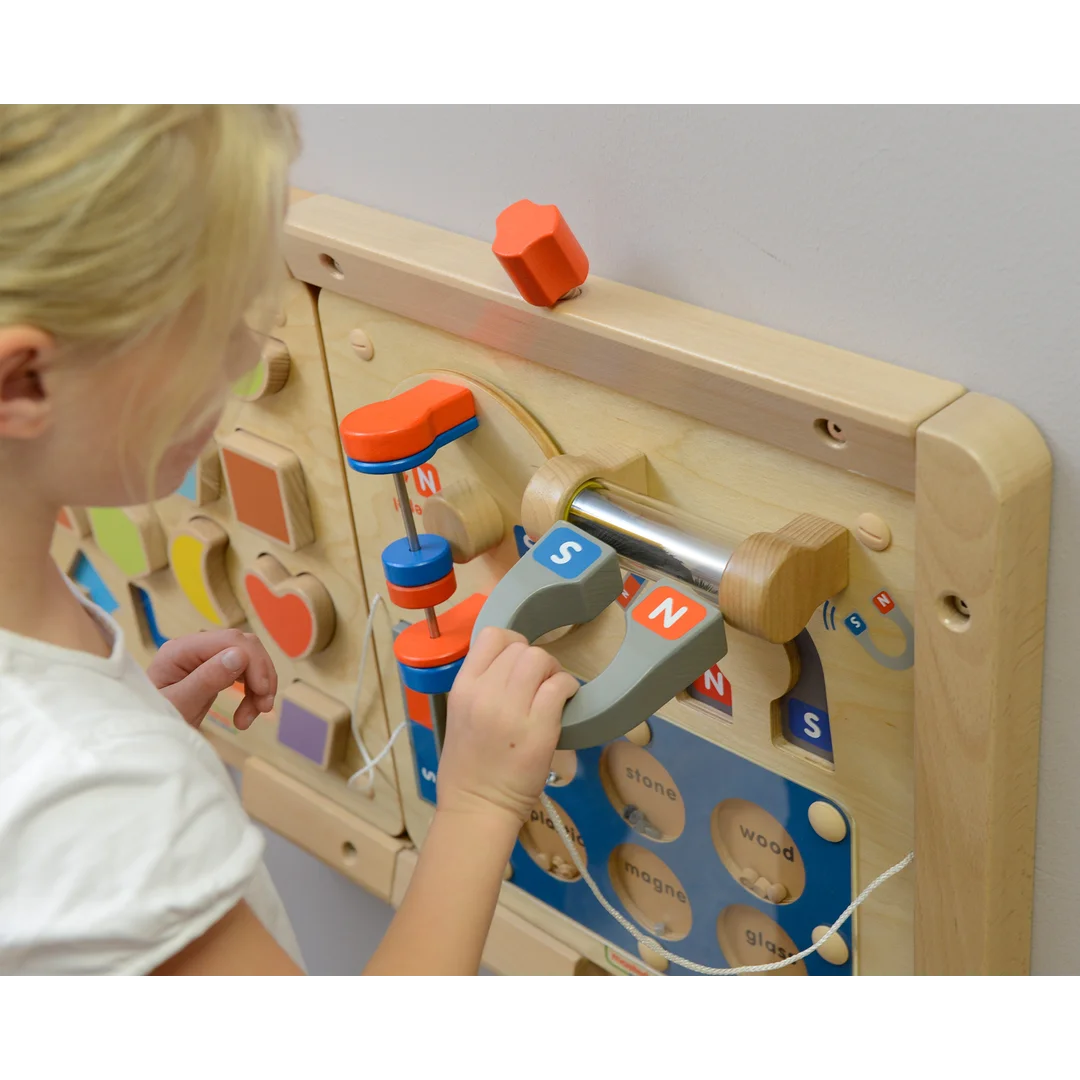 MASTERKIDZ Nauka o Przyciąganiu Magnetycznym Ścienna Tablica Edukacyjna Flex Montessori