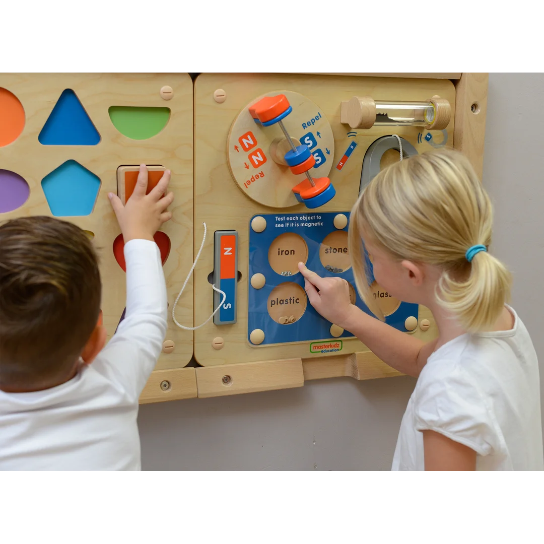 MASTERKIDZ Nauka o Przyciąganiu Magnetycznym Ścienna Tablica Edukacyjna Flex Montessori