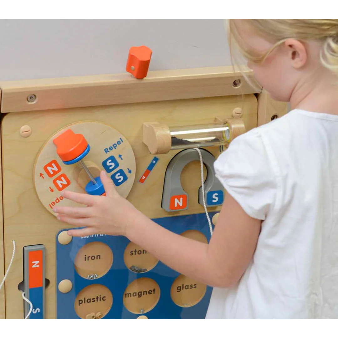 MASTERKIDZ Nauka o Przyciąganiu Magnetycznym Ścienna Tablica Edukacyjna Flex Montessori