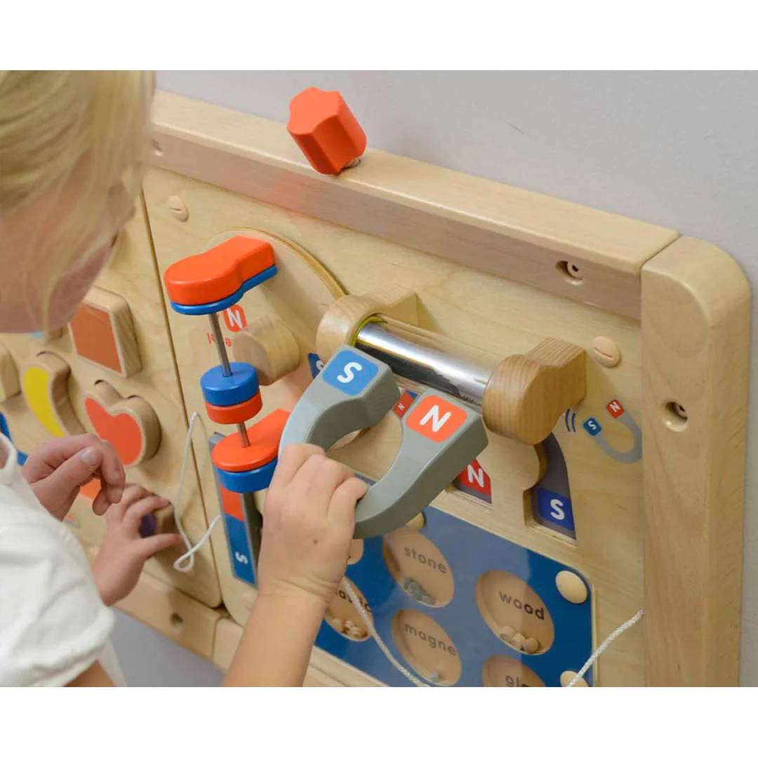 MASTERKIDZ Nauka o Przyciąganiu Magnetycznym Ścienna Tablica Edukacyjna Flex Montessori