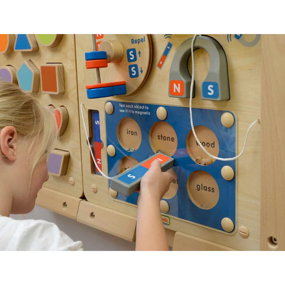 MASTERKIDZ Nauka o Przyciąganiu Magnetycznym Ścienna Tablica Edukacyjna Flex Montessori