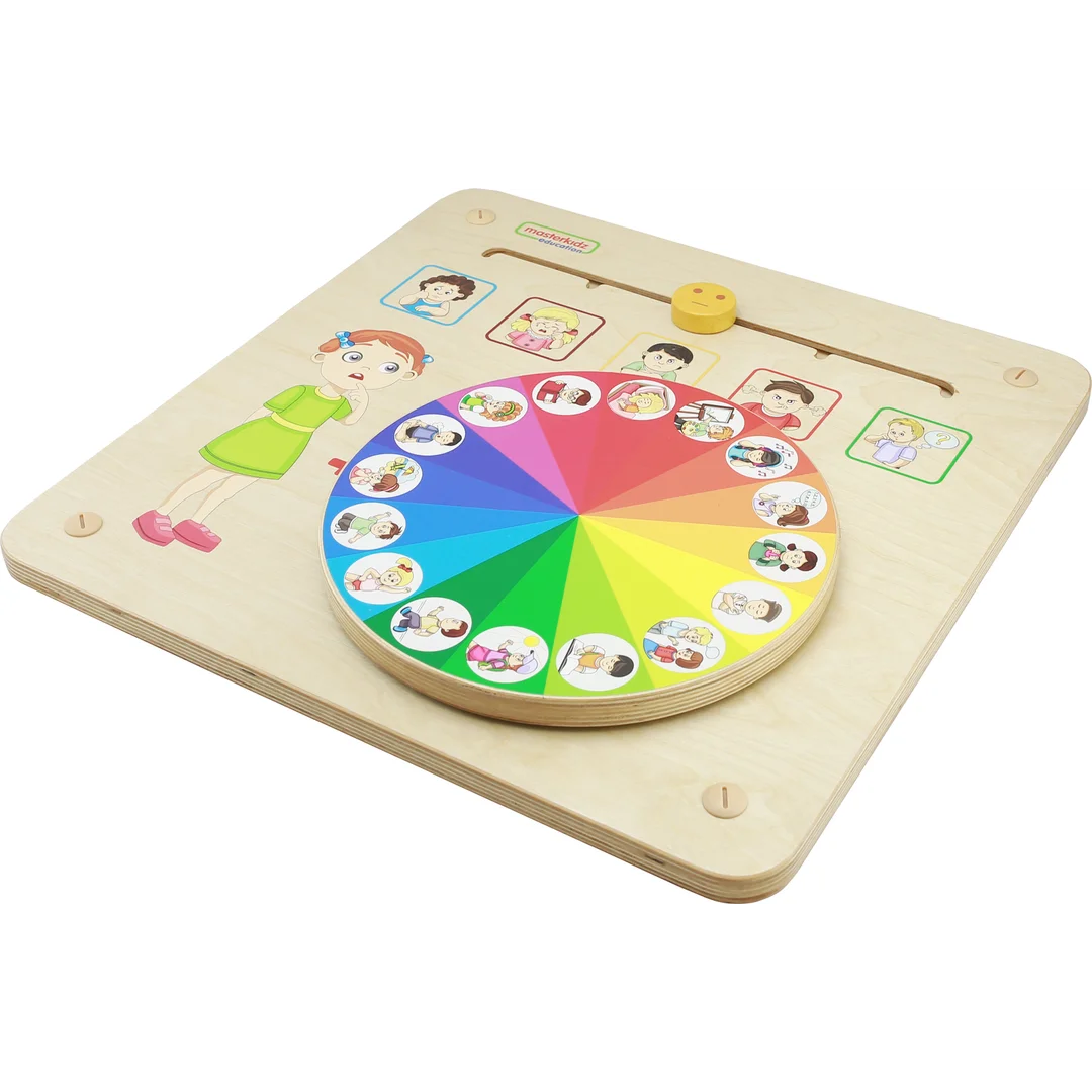 MASTERKIDZ Tablica Edukacyjna Nauka Emocji Zarządzanie Emocjami Montessori