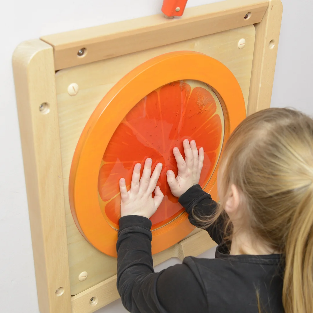 MASTERKIDZ Tablica Edukacyjna Sensoryczna Pomarańcza