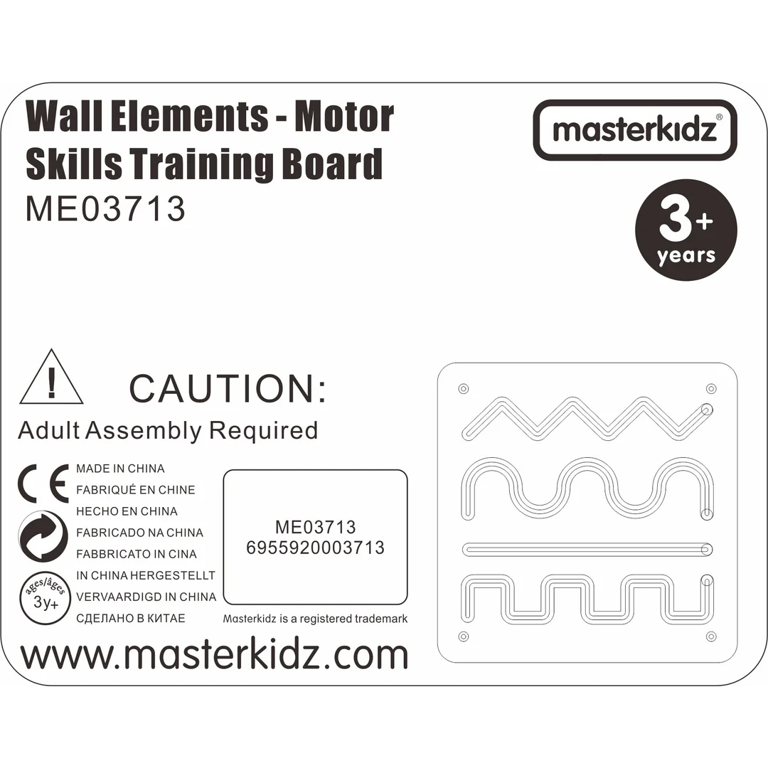 MASTERKIDZ Tablica Przesuwna Mała Motoryka Montessori