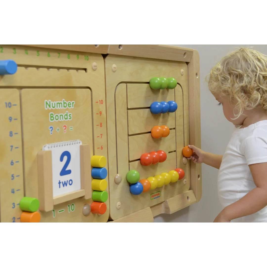 MASTERKIDZ Tablica Ścienna Edukacyjna Labirynt Koraliki Montessori