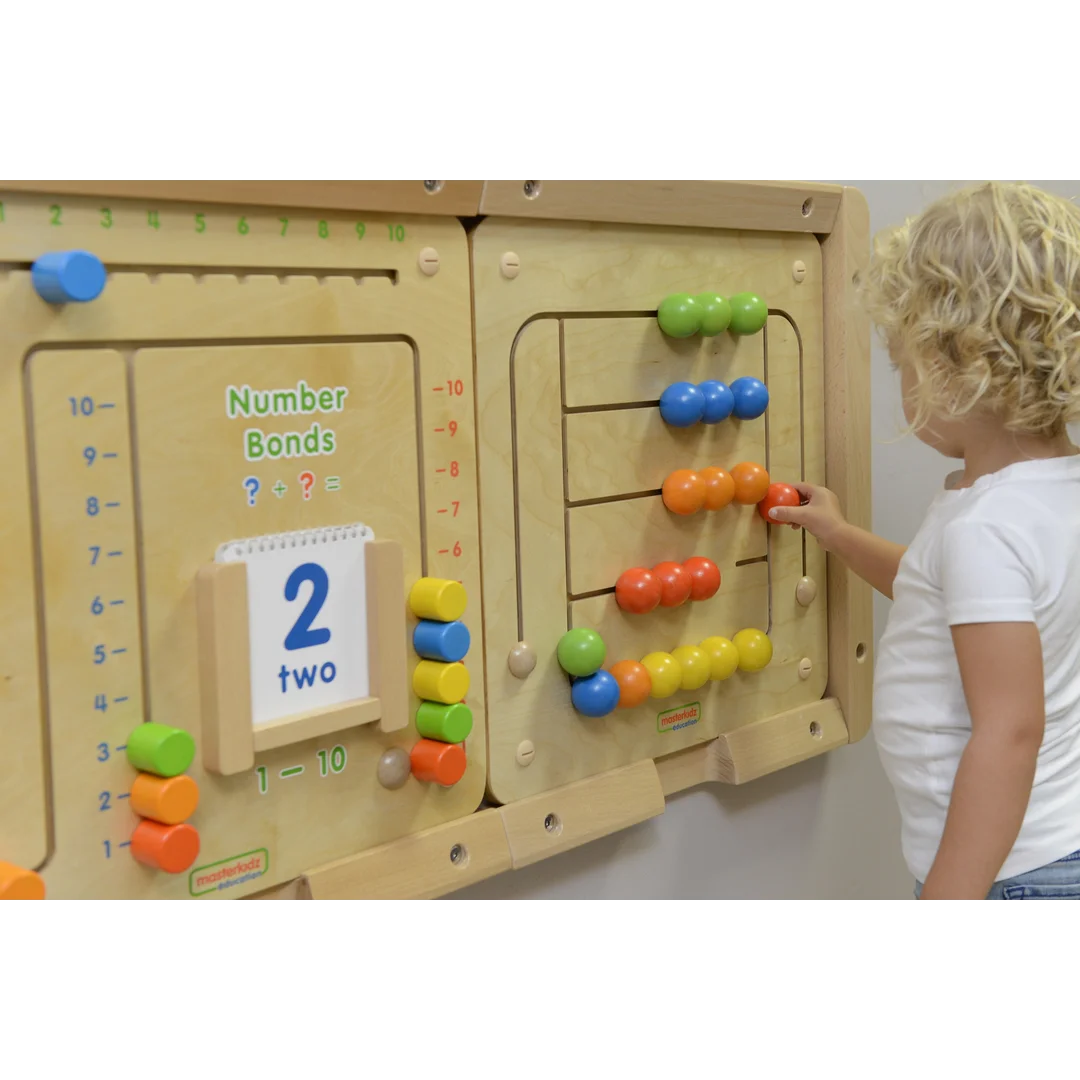MASTERKIDZ Tablica Ścienna Edukacyjna Labirynt Koraliki Montessori