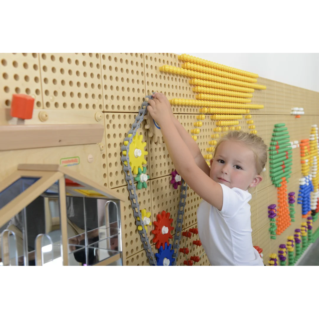 MASTERKIDZ Tablica Ścienna Koła Zębate i Zbuduj własny mechanizm