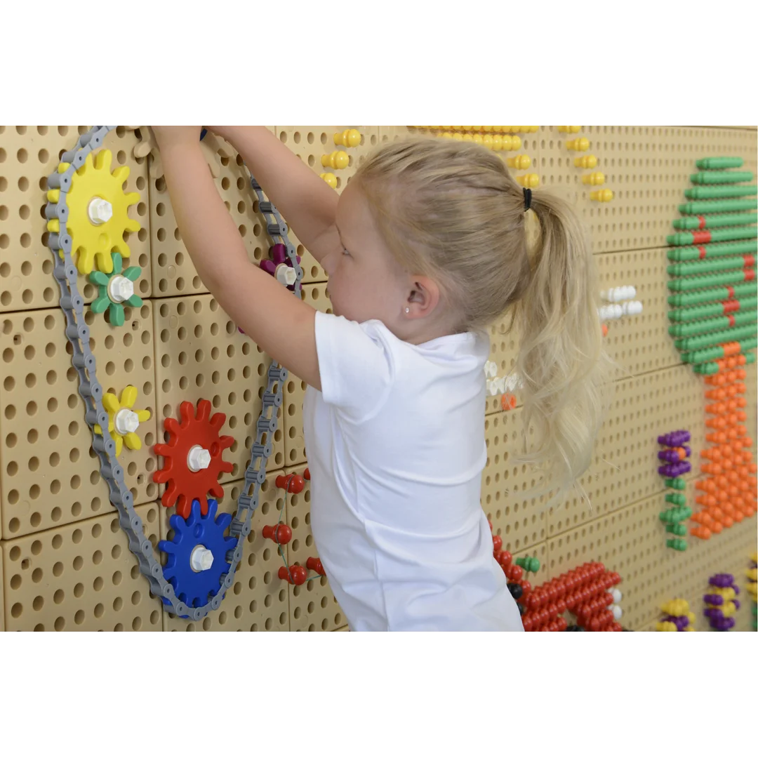 MASTERKIDZ Tablica Ścienna Koła Zębate i Zbuduj własny mechanizm