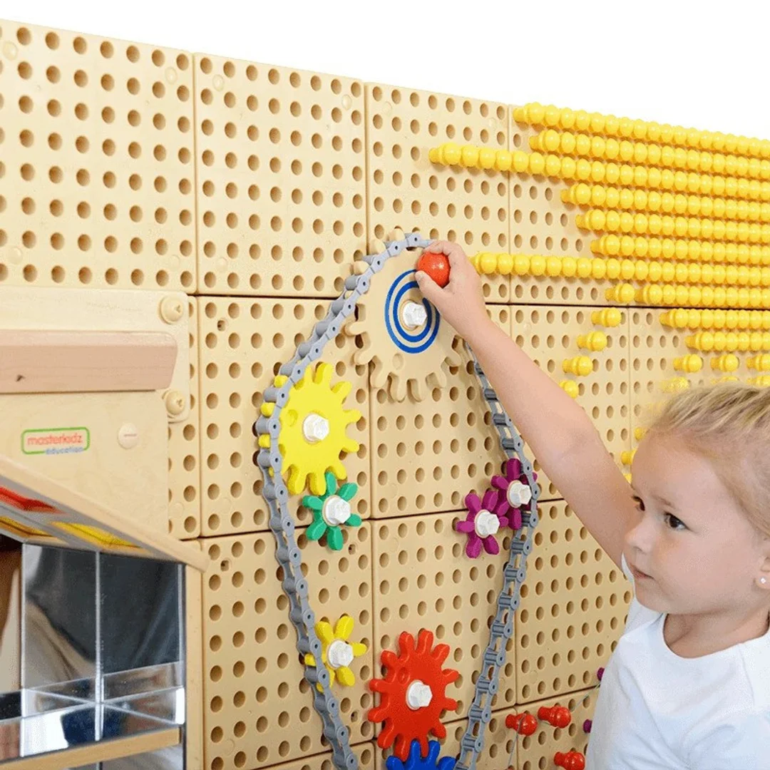 MASTERKIDZ Tablica Ścienna Koła Zębate i Zbuduj własny mechanizm