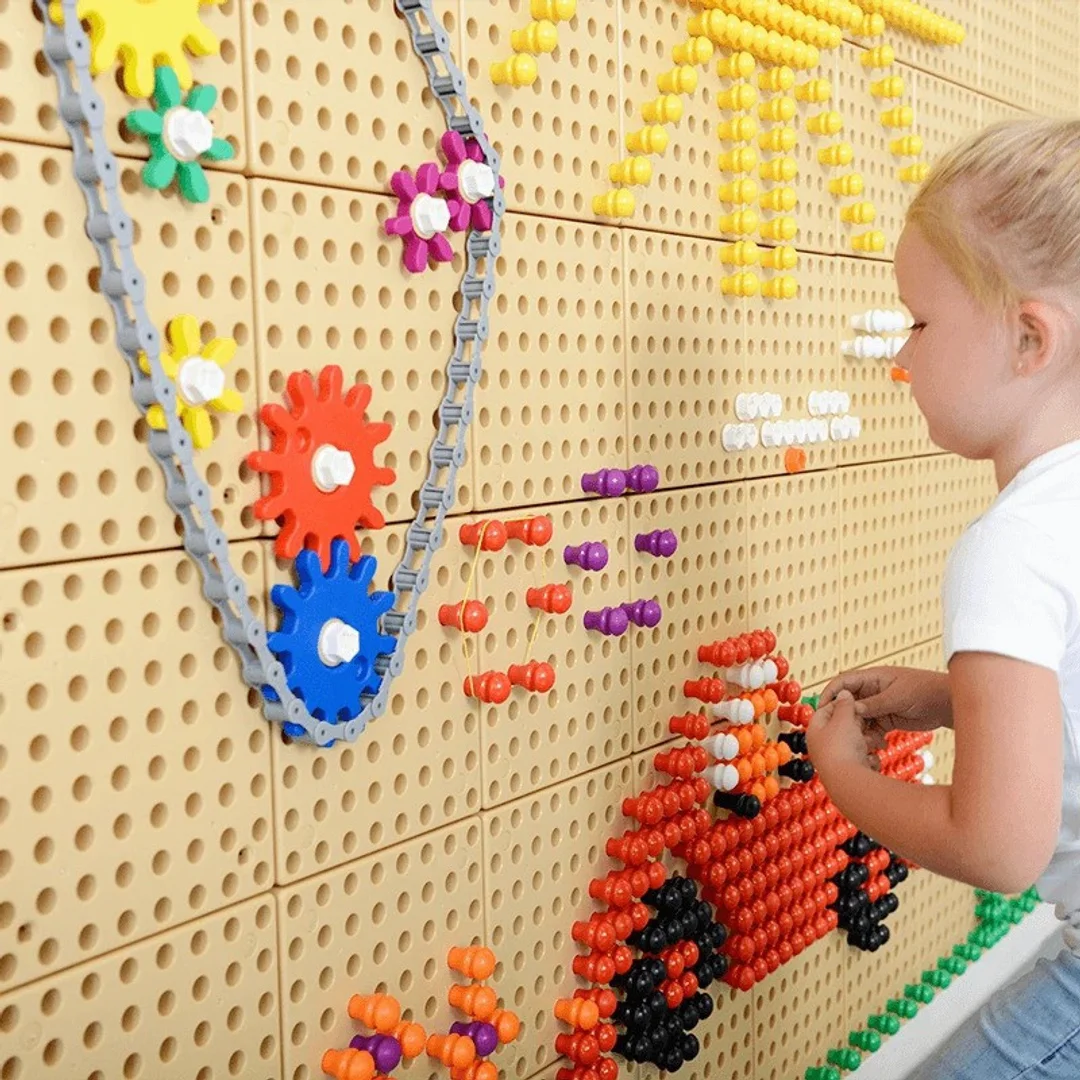 MASTERKIDZ Tablica Ścienna Koła Zębate i Zbuduj własny mechanizm