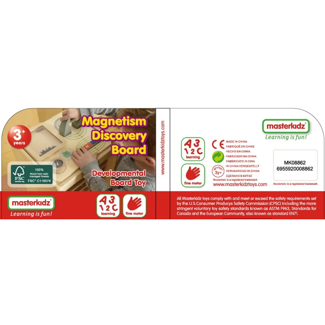 MASTERKIDZ Zabawa Magnetyczna Tablica Edukacyjna Kompas Montessori