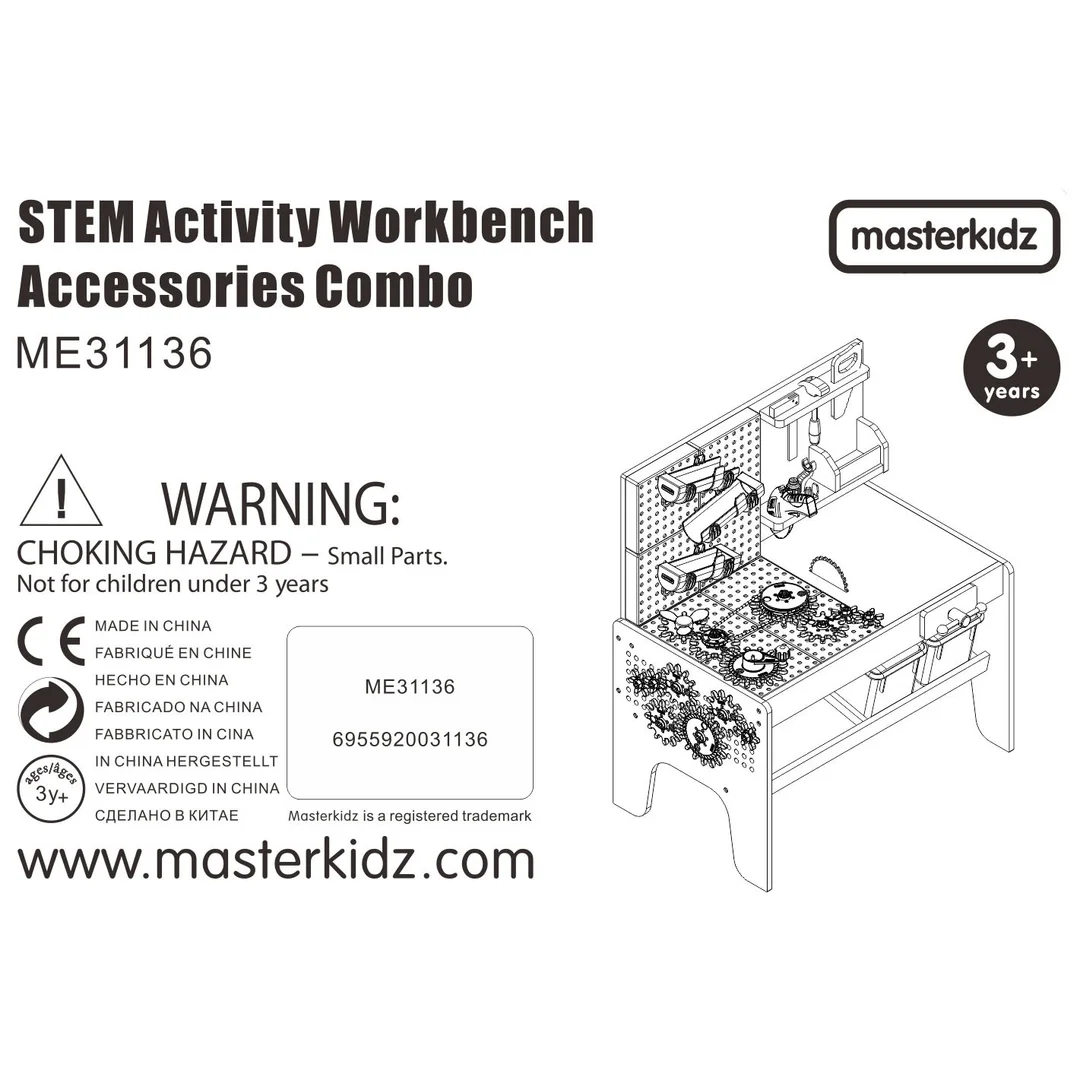 MASTERKIDZ Zestaw Akcesoriów do Stołu Warsztatowego