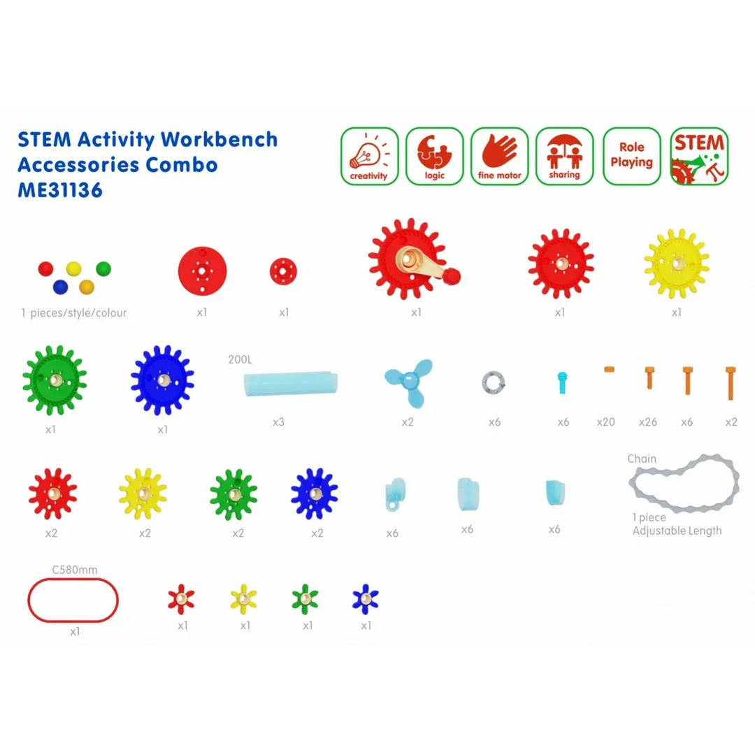 MASTERKIDZ Zestaw Akcesoriów do Stołu Warsztatowego