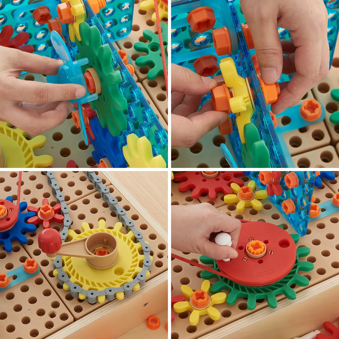 MASTERKIDZ Zestaw Akcesoriów Koła Zębate do Paneli Ściennych