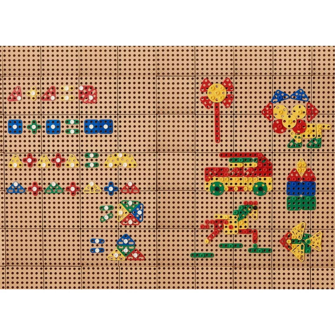 MASTERKIDZ Zestaw Geometrycznych Kształtów Klocków do Paneli Ściennych