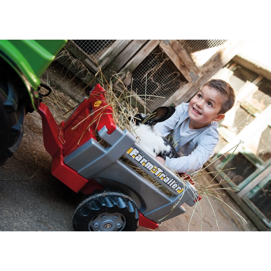 Rolly Toys rollyTrailer Przyczepa do traktora Otwierane Burty