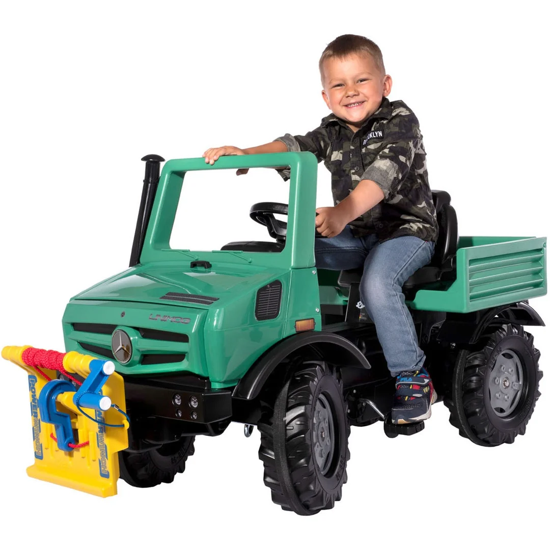 Rolly Toys RollyUnimog Forst Mercedes Benz Wyciągarka Ciężarówka Samochód na Pedały