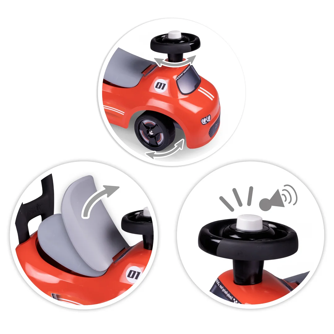 Smoby Czerwony Jeździk z klaksonem Ride On