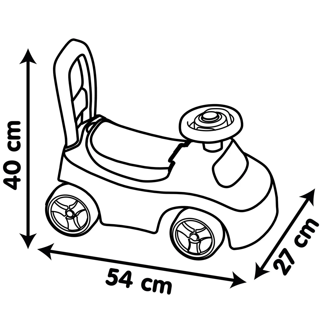 Smoby Czerwony Jeździk z klaksonem Ride On