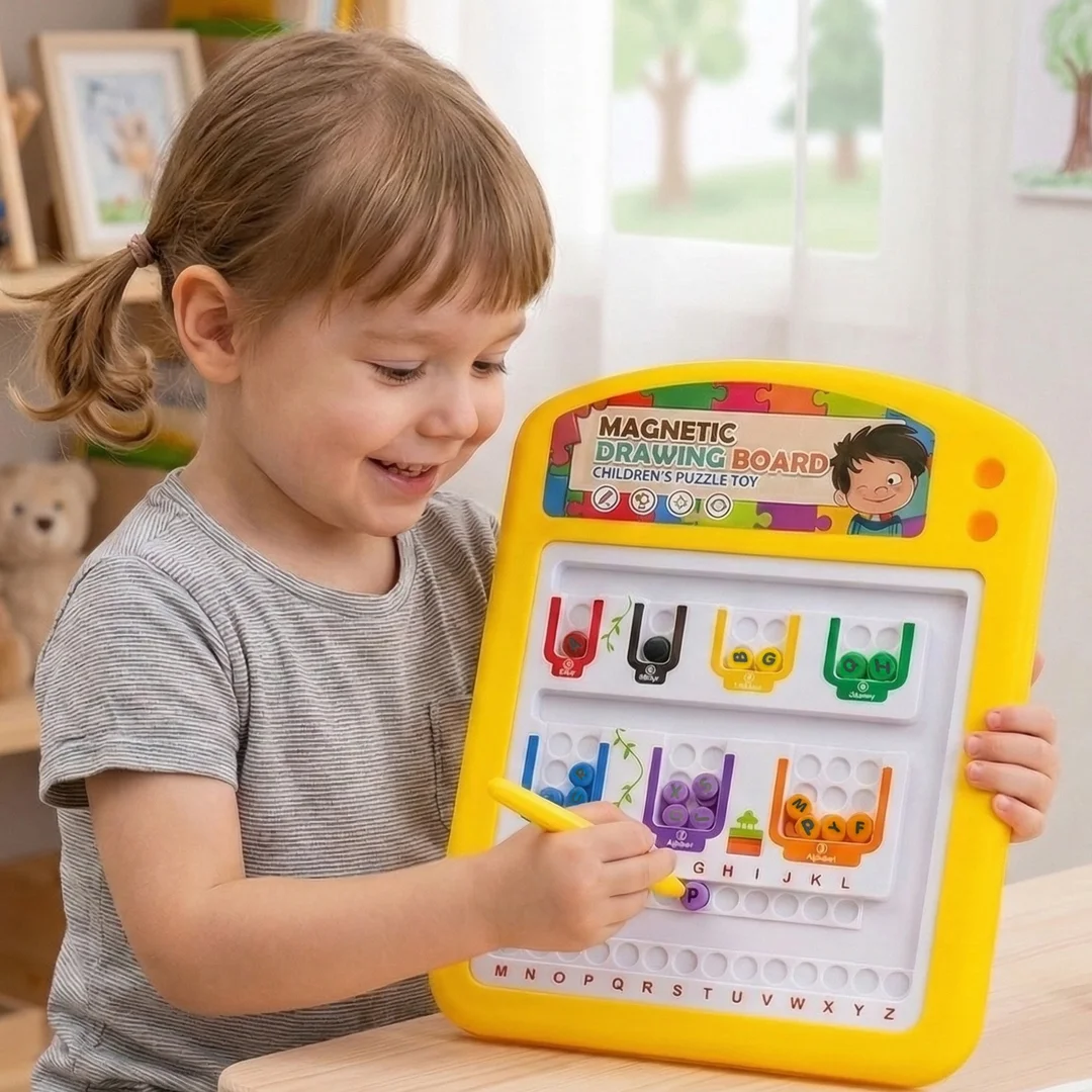 TABLICA MAGNETYCZNA EDUKACYJNA UKŁADANKA SORTER NAUKA WOOPIE